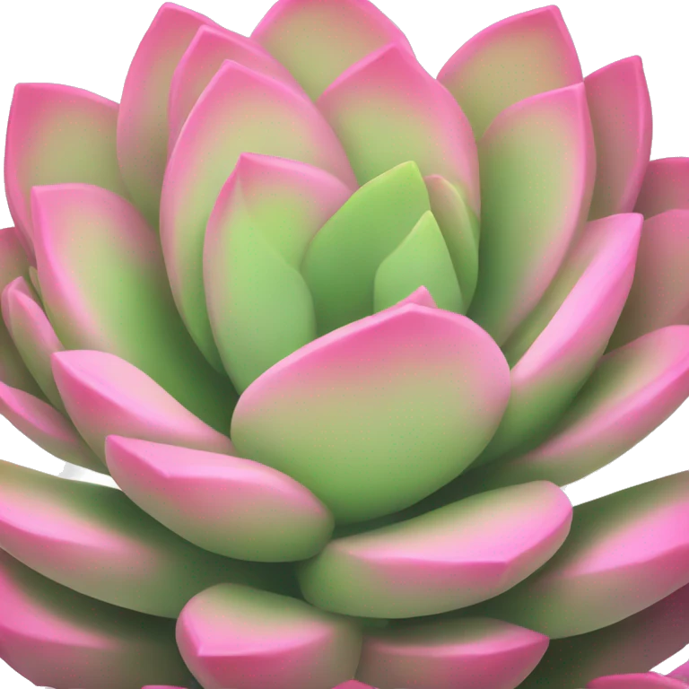 Pink succulent emoji