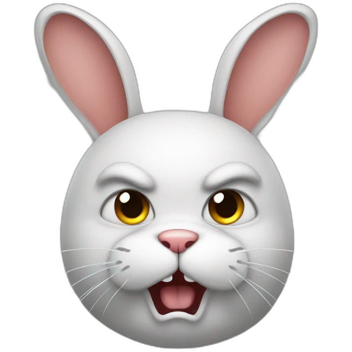 rabbit angry emoji