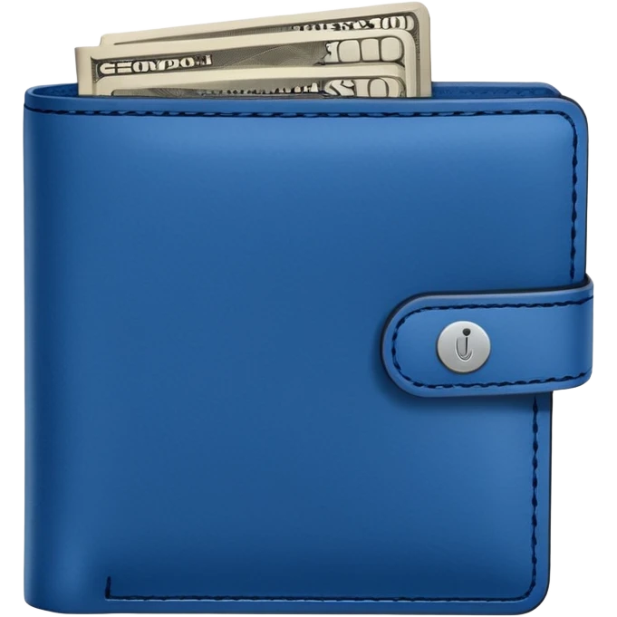 blue wallet emoji