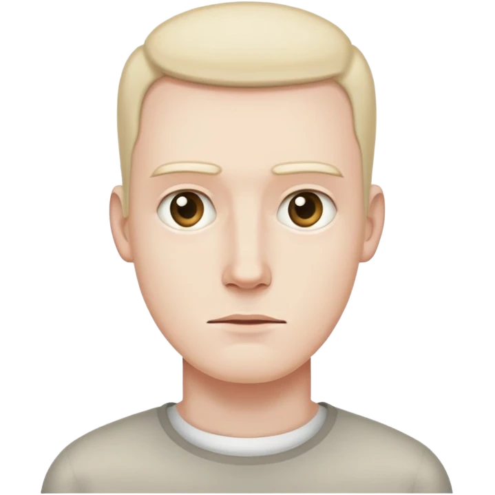 man with rectangle shaped head emoji