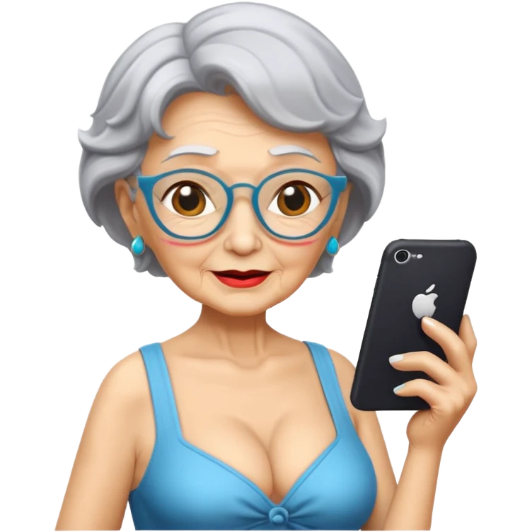 Sexy granny emoji