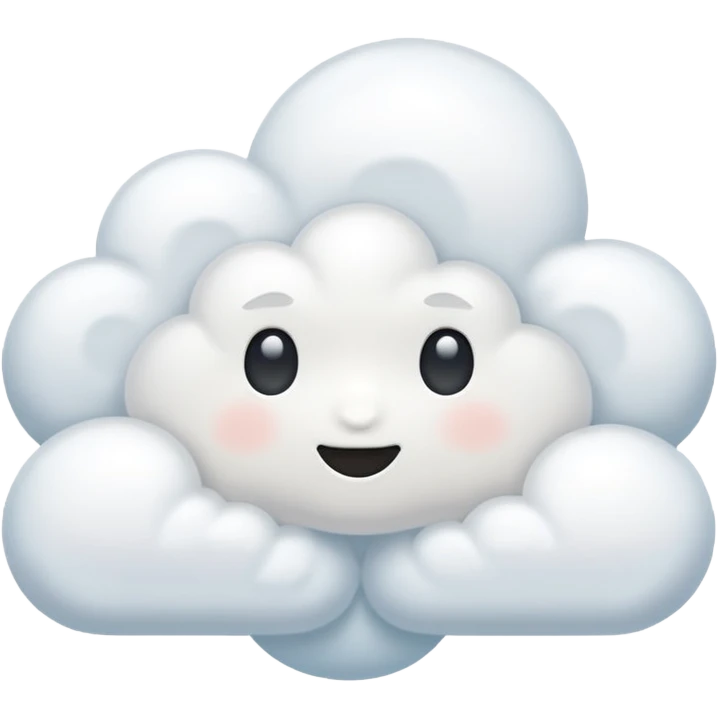 Белое облако  emoji