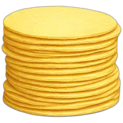 Small Stack of corn tortillas emoji