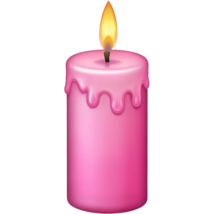 make a candle in very girly pink tones. emoji