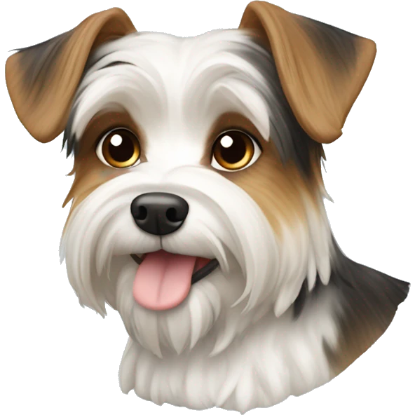 Male biewer york shire terrier emoji