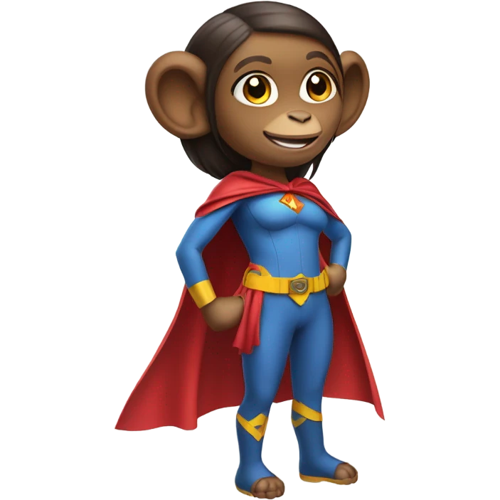 girl monkey superhero emoji