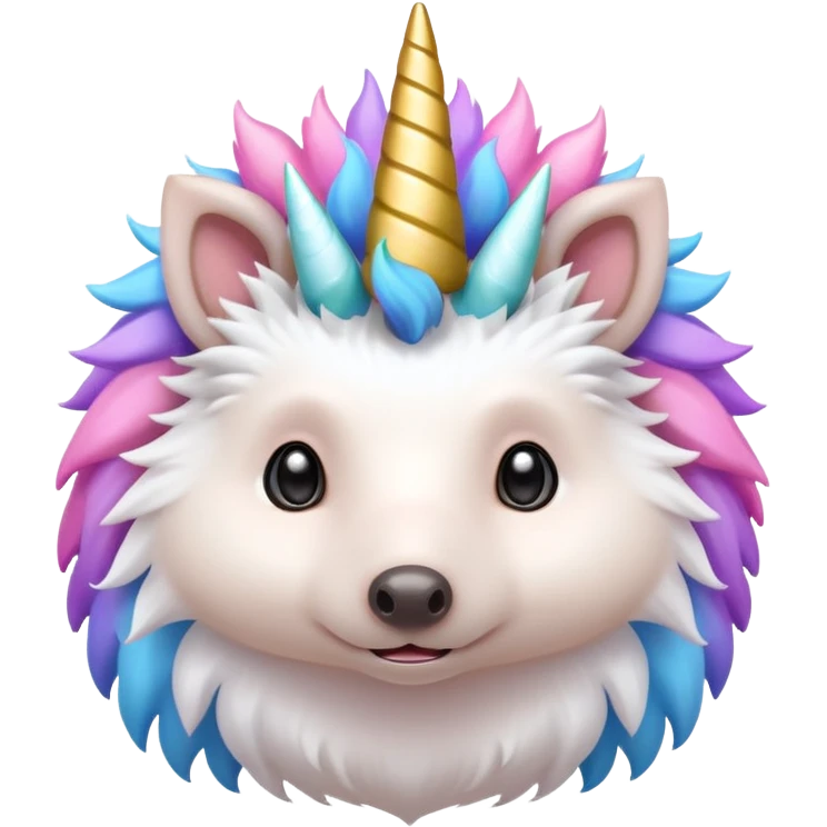 hedgehog with unicorn horns emoji