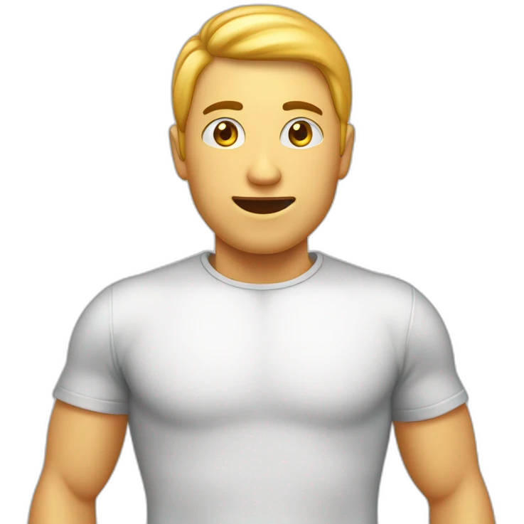 humano con pc medio cuerpo emoji