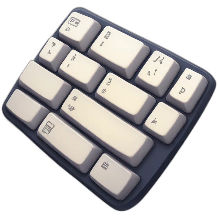 Anime style keyboard emoji