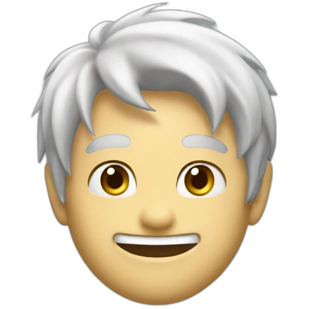 Gojo doing hi emoji