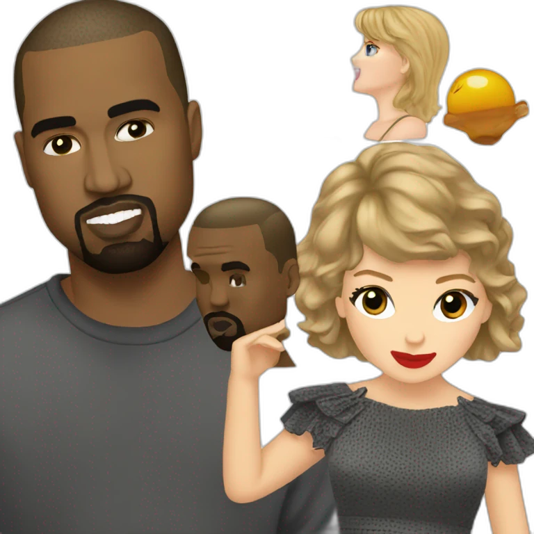 kanye grammys taylor swift emoji
