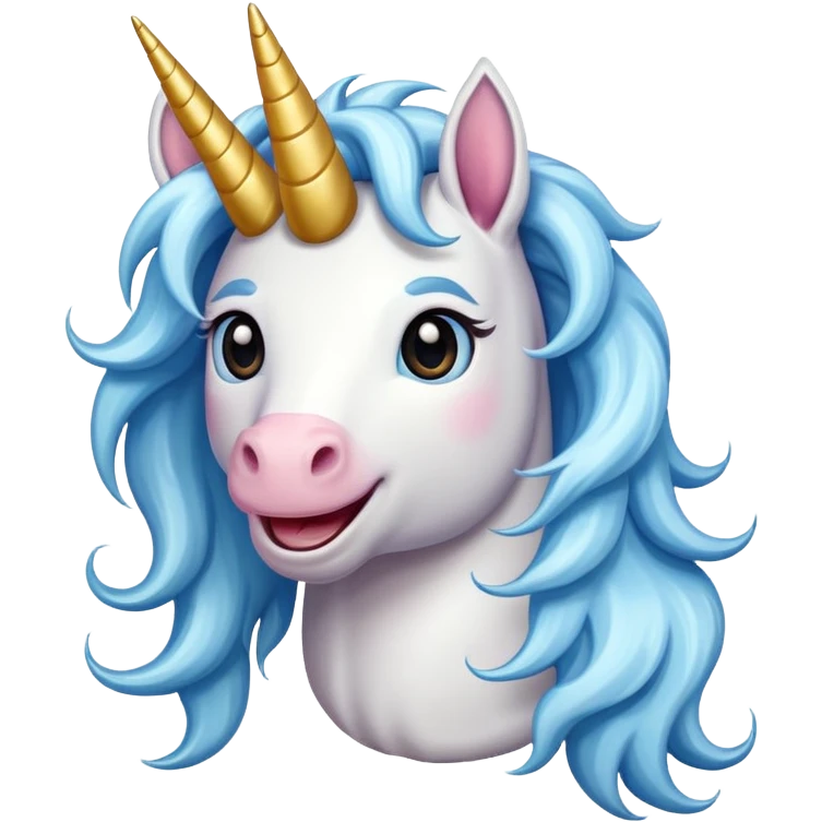 Unicorn happy emoji