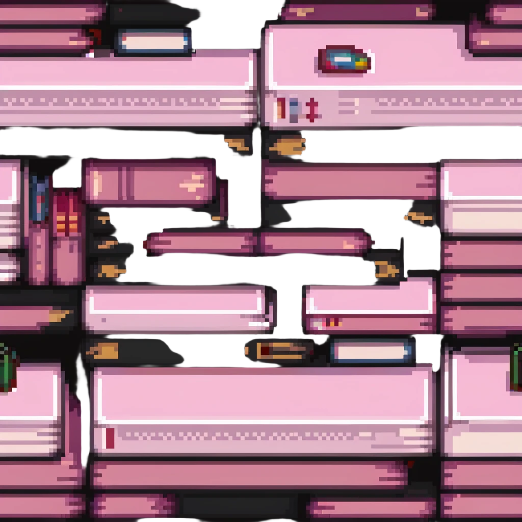 pink books pixel art emoji