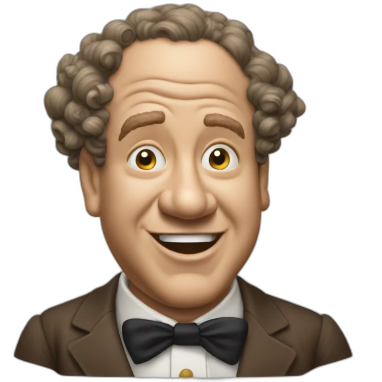 Curly joe of the three stooges emoji