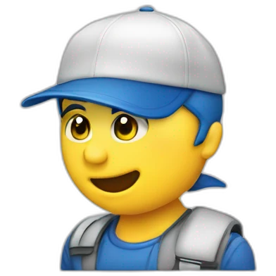 Dauphin à casquette emoji