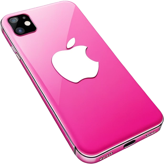 Pink iPhone 15 emoji