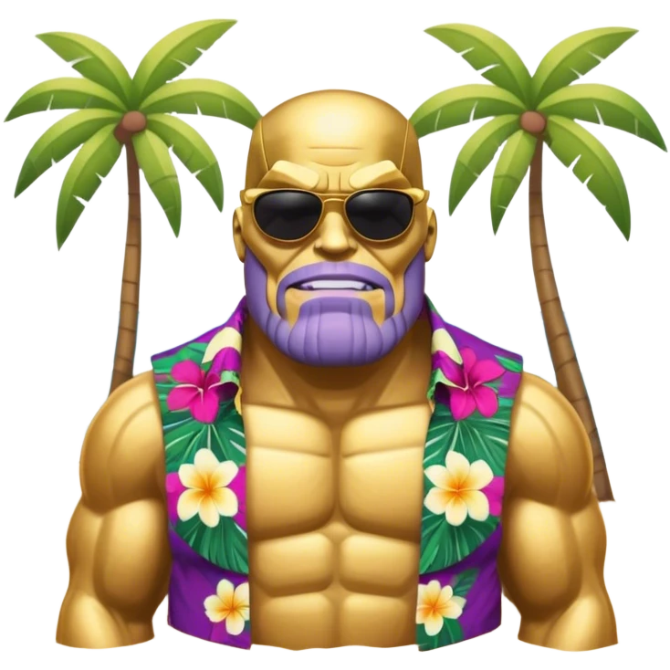 Thanos on the beach emoji