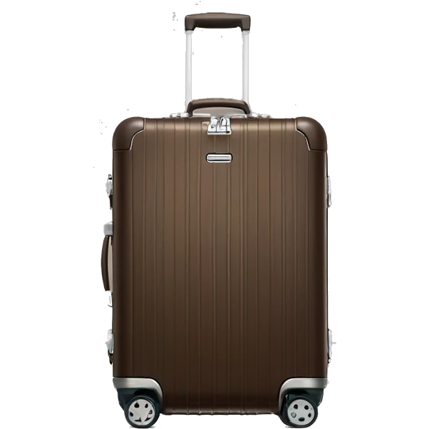 One Rimowa brown Essential Cabin luggage emoji