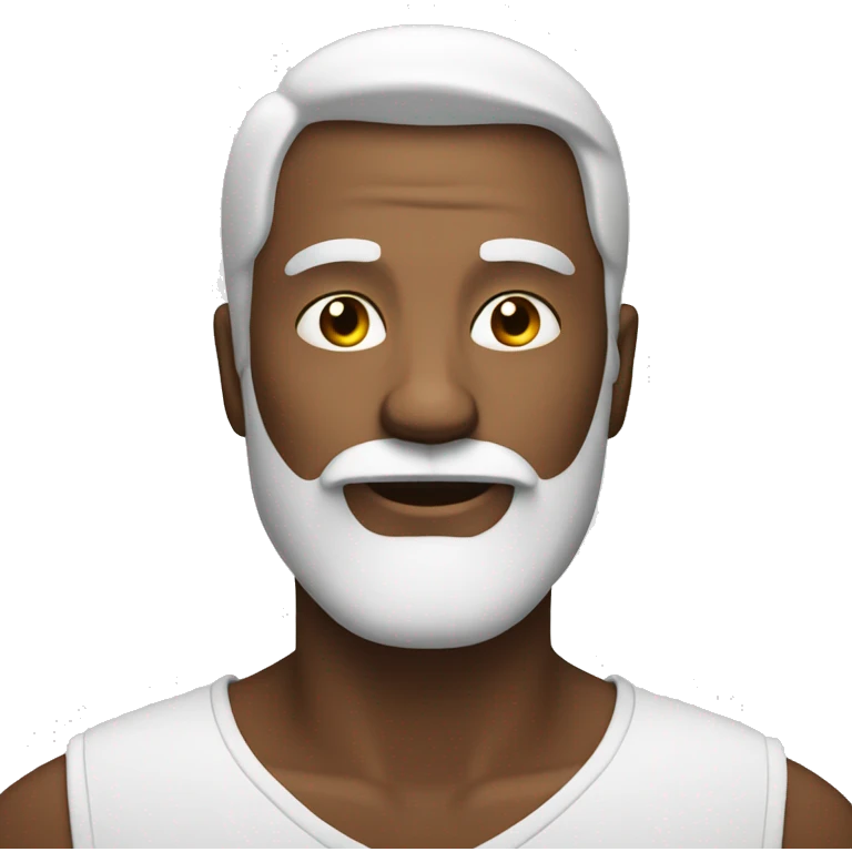 Bold man with white beard emoji