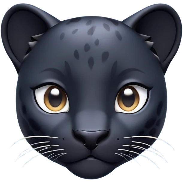 cinematic-cute-panther-portrait-emoji,-head-tilted-playfully-and-inquisitively,-with-a-smooth,-streamlined-form-accentuated-by-a-subtle-sheen-and-round,-sparkling-eyes-filled-with-charm,-simplified-yet-irresistibly-adorable-features, zoomed out showing the houlders emoji