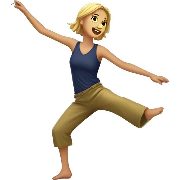 Australian female breadancer dancing on the floor jo 2024 emoji