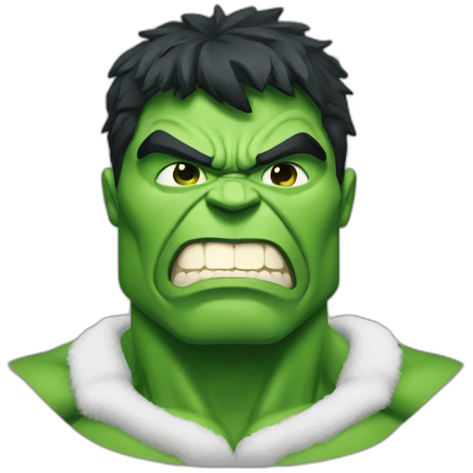 Hulk Christmas emoji