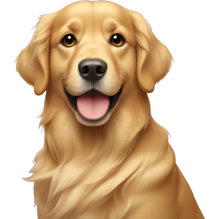 Golden retriever dog emoji