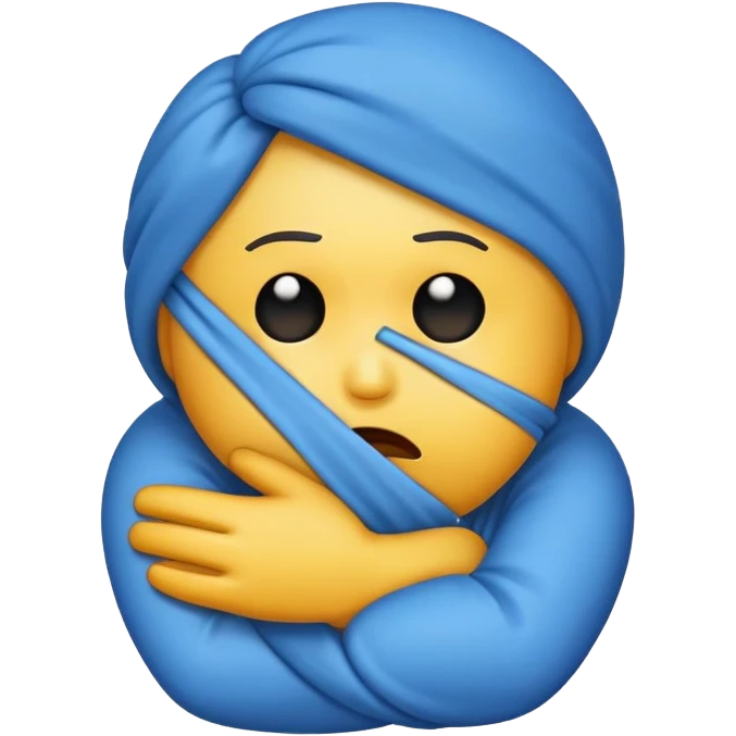 emoji strangling itself  emoji