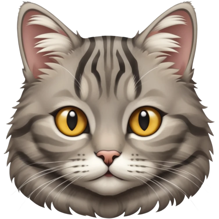 gray tabby cat emoji