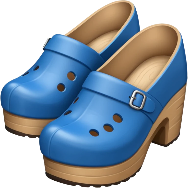 clogs blue emoji