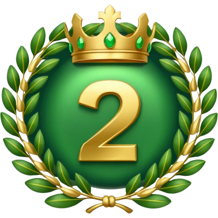 The number that took 22nd place was decorated with an imperial laurel wreath emoji