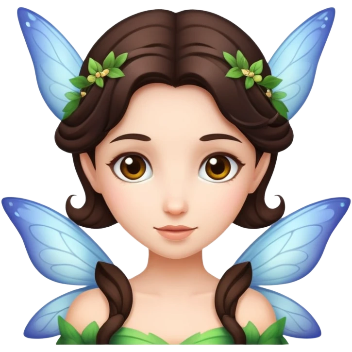 Brunette Fairy emoji