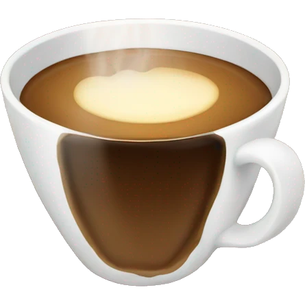 Warm cup of coffee emoji