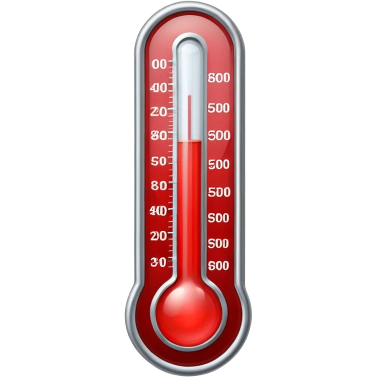 thermometer in red emoji