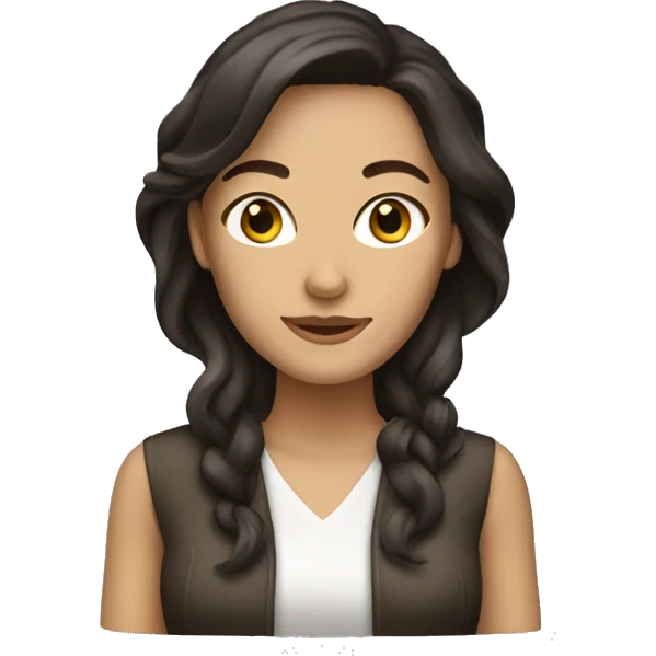 brunette white woman emoji