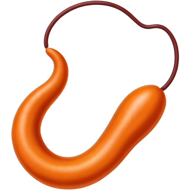 kidney bean as an orange cat emoji
