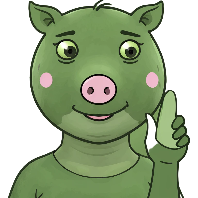 Pick me girl with oink nails emoji