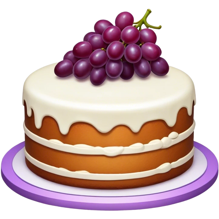 grape cake emoji