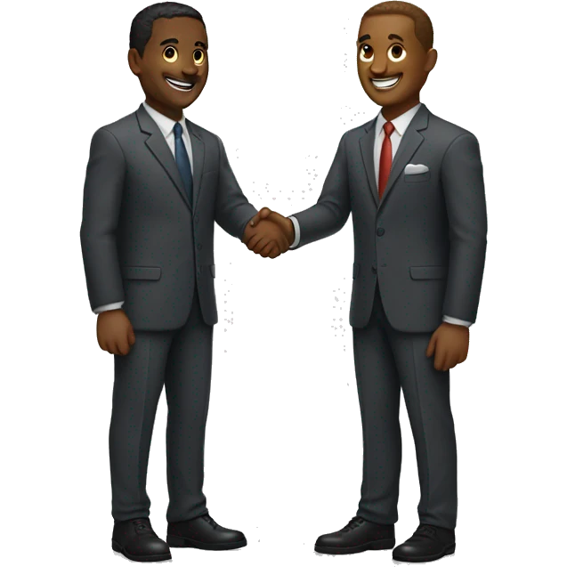 two guys shaking hands emoji