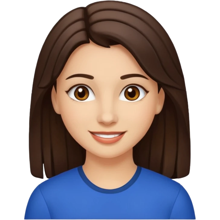 AlbanianBrunette brown eyed light skinned girl emoji