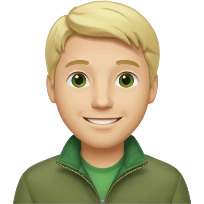james silent hill a man with blonde hair and green jacket emoji
