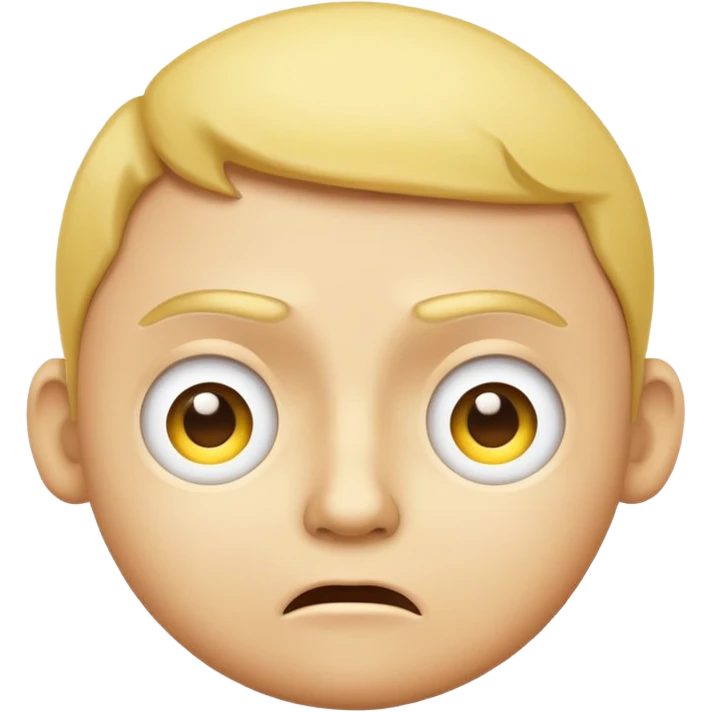 yellow face question mark emoji with raised eyebrow and puzzled expression emoji