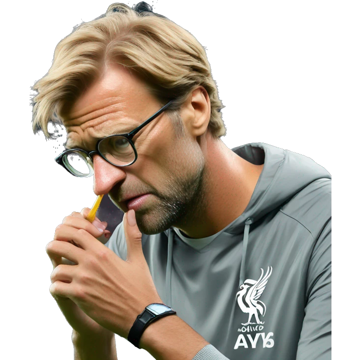 Klopp biting nails emoji
