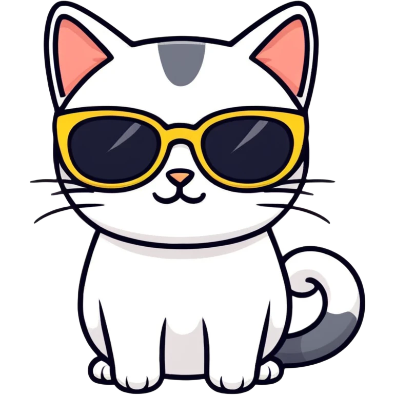 Cat with sunglasses emoji