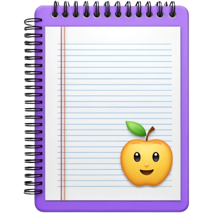 An aesthetic schoo notebook emoji