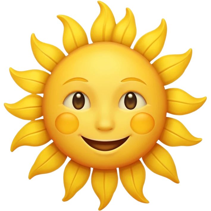smiling sun emoji