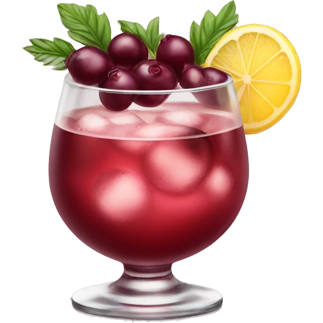 Burgundy cocktail cosmopolitan  emoji