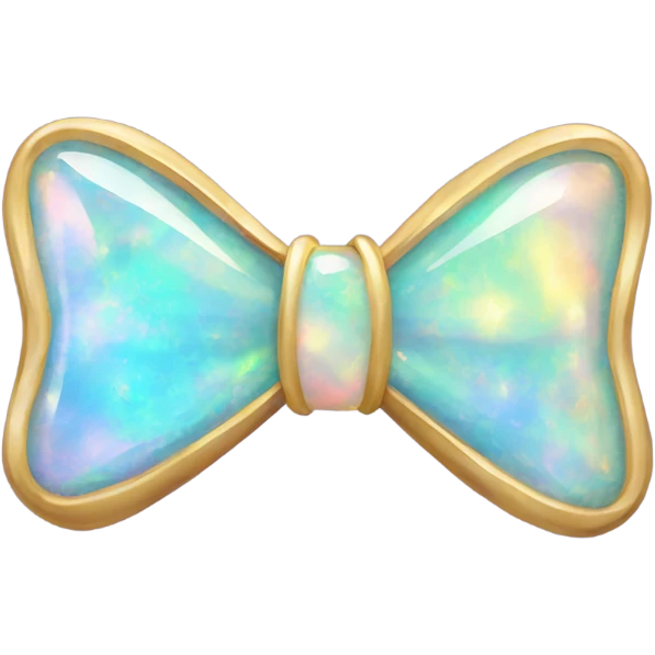 opal gemstone bow emoji