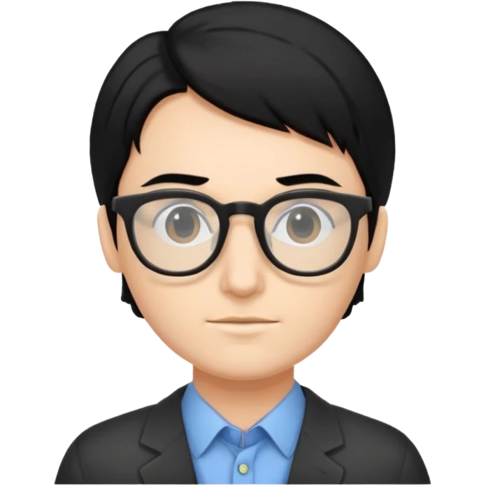 👨🏻‍💻 i need an image like this for a data analays with black hair emoji