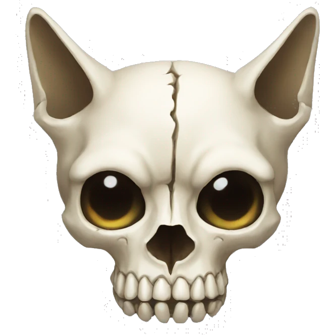 Cat skull emoji